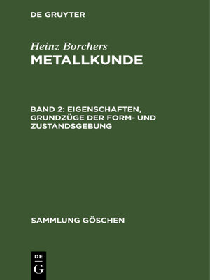cover image of Eigenschaften, Grundzüge der Form- und Zustandsgebung